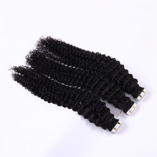 Human Hair Tape In Extensions Kinky Curl（20pcs/set） | Human Hair Wig | Lace Front